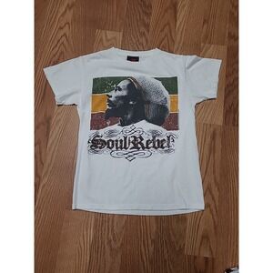 Y2K Bob Marley Tshirt Soul Rebel Reggae Tshirt Men's‎ Tee Size Small 2007